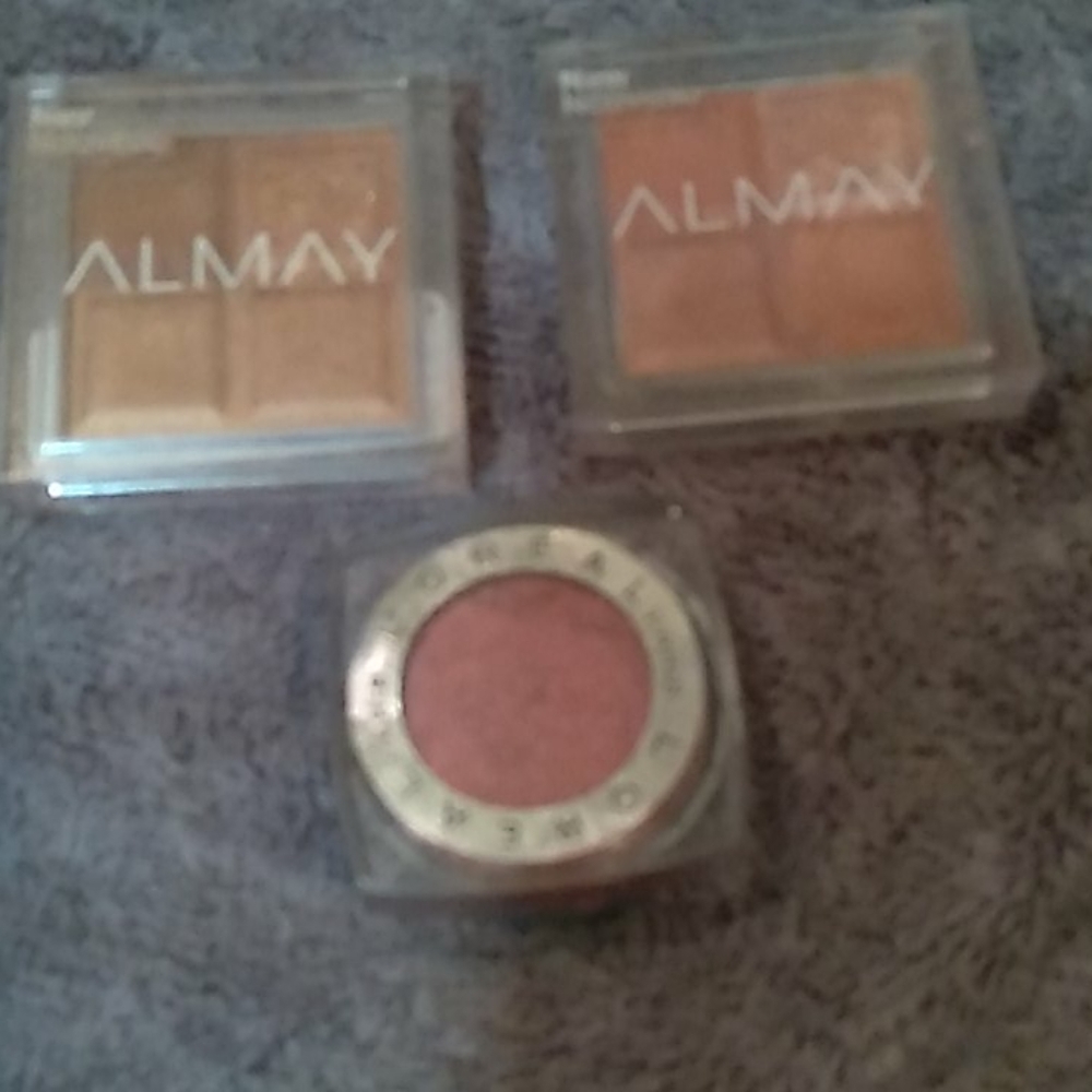 Almay eyeshadows and l'oreal eyeshadow
